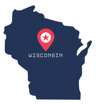 Wisconsin state outline